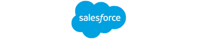 Light blue Salesforce logo