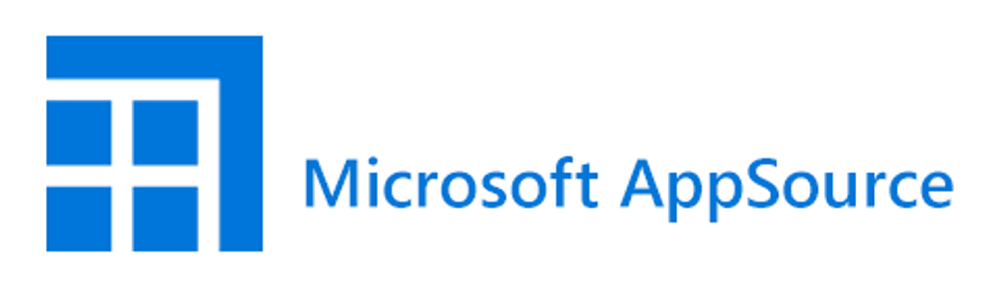 Blue Microsoft Appsource logo