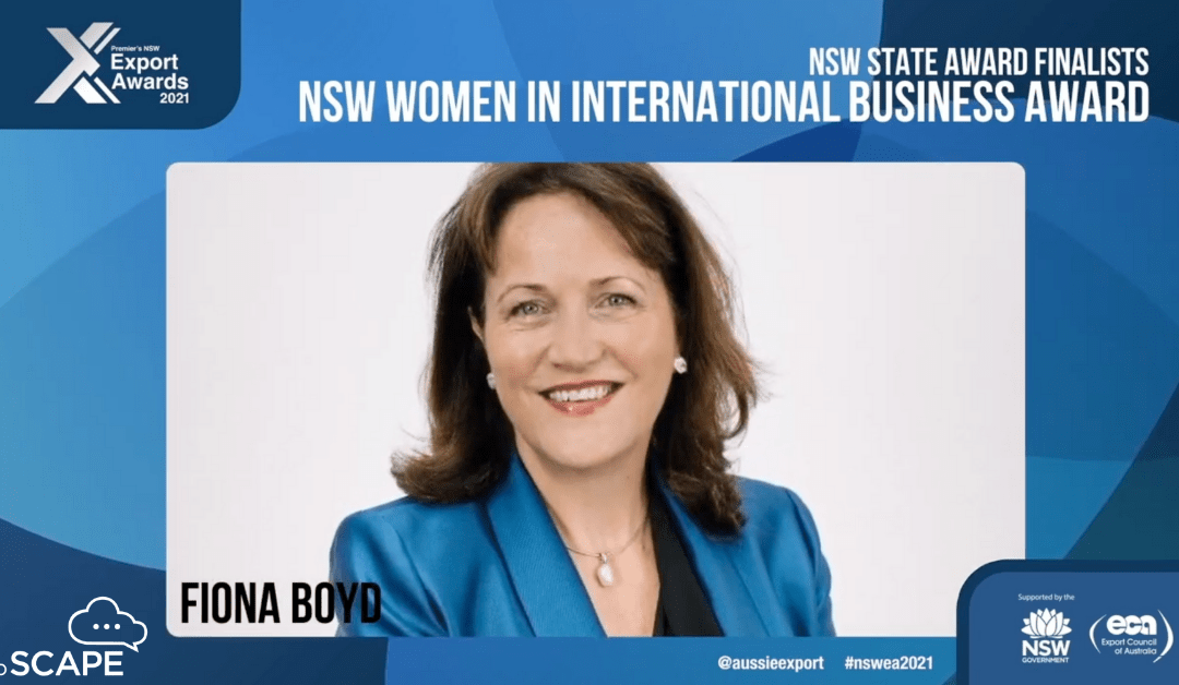 ipSCAPE CEO, Fiona Boyd Recognised in the NSW Premier Export Awards