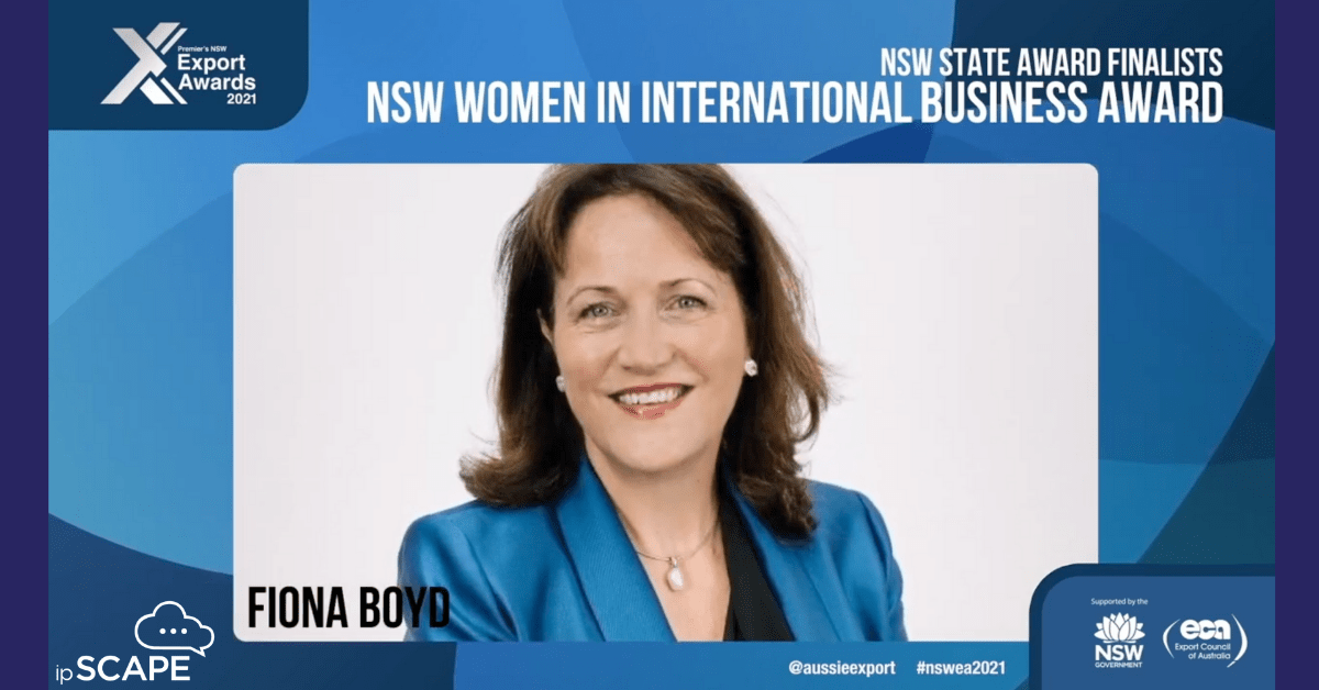 Professional headshot of Fiona Boyd, recognised as a finalist for the NSW women in international business award